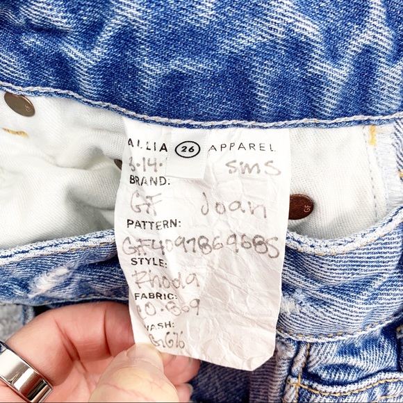 Grlfrnd Rhonda Distressed Denim Jean Skirt - Picture 5 of 8